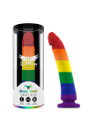 Pride Dildo colores del Arcoiris 16.5 cm