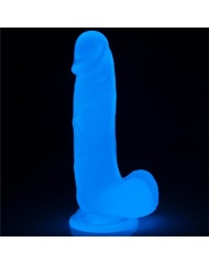 Dildo Fluorescente Azul 19 cm