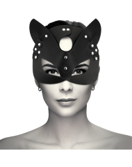 Máscara vegana de couro para gatos