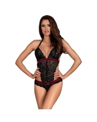 Body Femenino Negro/Rojo Talla S/M