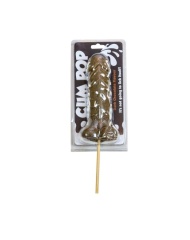 Piruleta Super Pene de Chocolate Negro