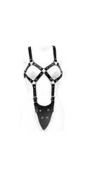 Body feminino de couro