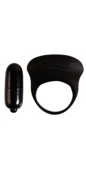 Bertram Anillo Vibrador Negro