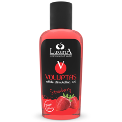 gel estimulante comestible efecto calor - fresa 100 ml imagen 1