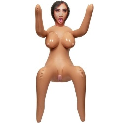 Detalle del cuerpo de la muñeca hinchable
