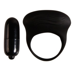 Bertram Anillo Vibrador Negro