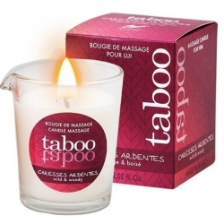 taboo vela de masaje para él caresses ardentes aroma helecho imagen 1