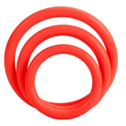 Set tres anillas rojas erección
