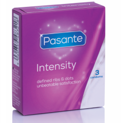 Preservativos  Puntos Y Estrías Intensity 3 Unidades