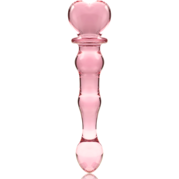 Dildo Anal o Vaginal de Cristal Rosa