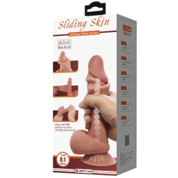 Consolador Simil Piel Moreno 21 Cm
