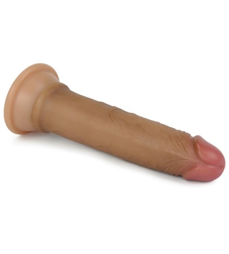 Dildo Nature 7 Silicona Líquida Marrón