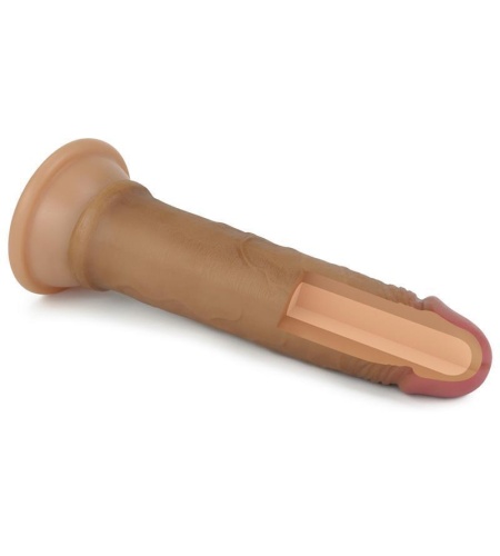 Dildo Nature 7 Silicona Líquida Marrón