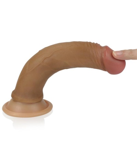 Dildo Nature 7 Silicona Líquida Marrón