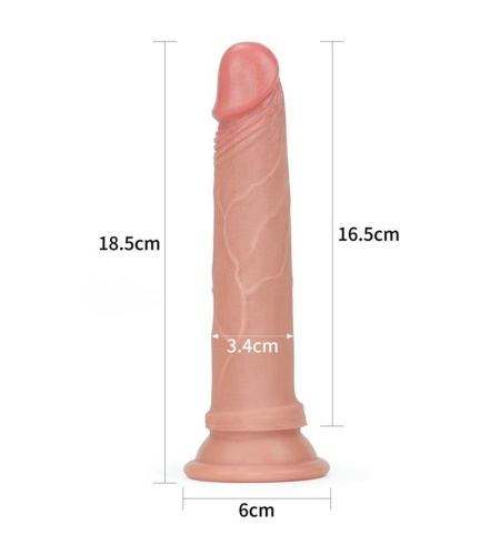 Dildo Nature 7 Silicona Líquida Natural