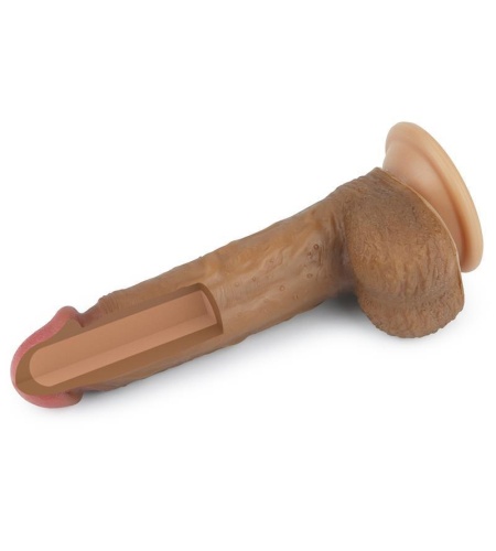 Dildo Nature 8.5 Silicona Líquida Marrón