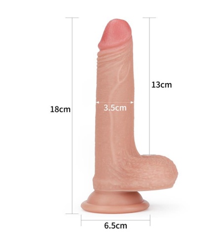 Dildo Nature 7 Silicona Líquida Natural