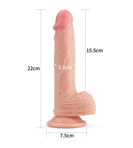 Dildo Nature 8.5 Silicona Líquida Natural