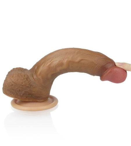 Dildo Nature 8.5 Silicona Líquida Marrón