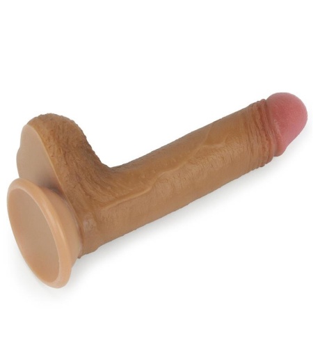 Dildo Nature 7 Silicona Líquida Marrón