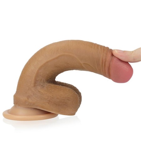 Dildo Nature 7 Silicona Líquida Marrón