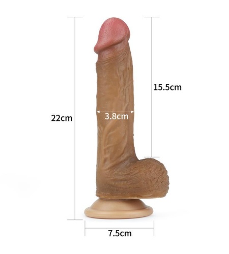 Dildo Nature 8.5 Silicona Líquida Marrón