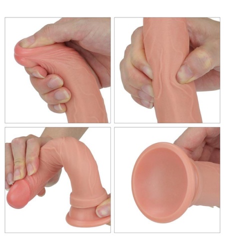 Dildo Nature 7 Silicona Líquida Natural