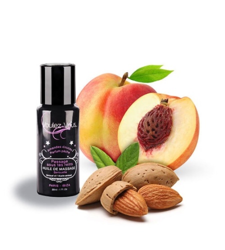 Aceite de Masaje Sensual Aroma Almendra y Melocotón 30 ml