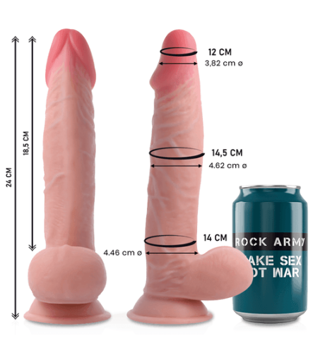 Dildo Consolador Efecto Piel 24 cm