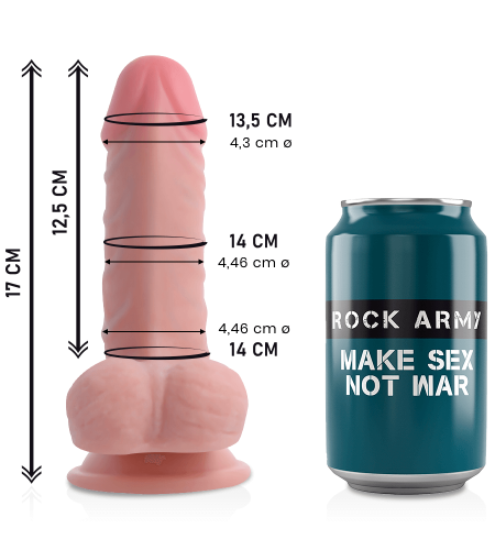  Pene consolador con piel 17 cm