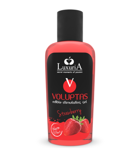 gel estimulante comestible efecto calor - fresa 100 ml