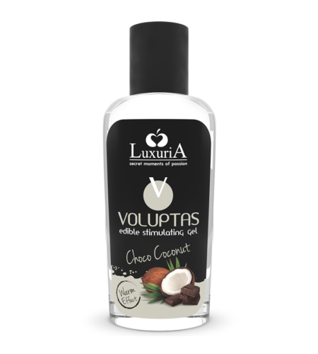 gel estimulante comestible efecto calor - coco y crema 100 ml