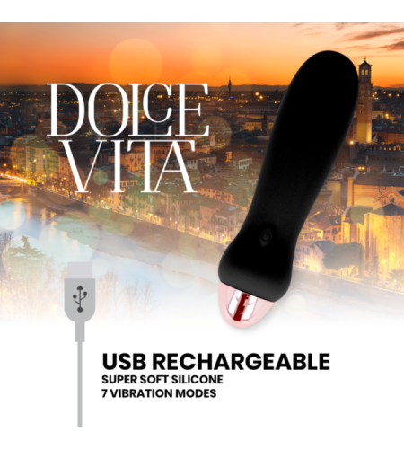 Vibrador Color negro de Silicona