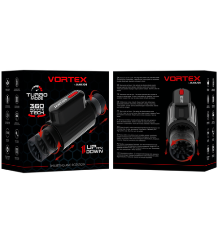 VORTEX: Masturbador con Empuje Automático y Rotación Total
