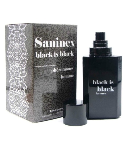 saninex black is black perfume con feromonas hombre