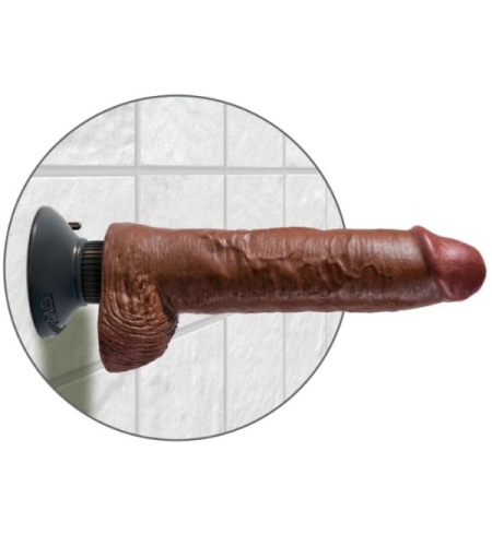 Pene King Cock de 25cm Marrón con ventosa