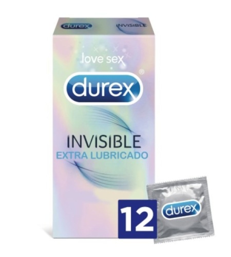 Condones Durex Invisible Extra Lubricado 