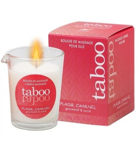 taboo vela de masaje para ella plaisir charnel aroma flor de cacao