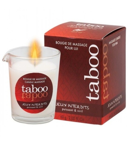 taboo vela de masaje para él jeux interdits aroma liquen salvaje