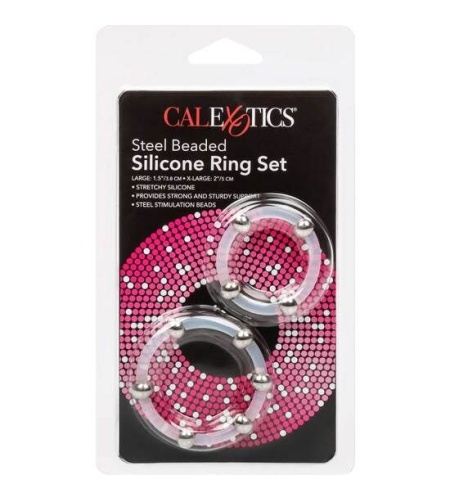 Kit 2 Anillos de Silicona y Acero