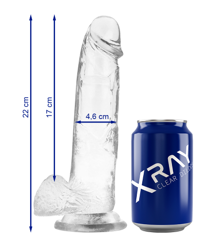 Dildo Transparente de 22CM X 4.6CM