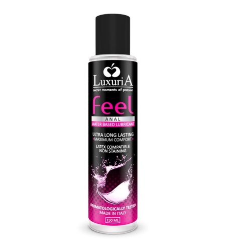 luxuria feel lubricante base agua anal 150 ml