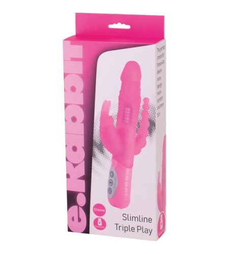 Vibrador Rotador de triple estimulación Vaginal, clitoriana y Anal
