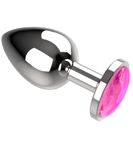 PLug metálico joya rosa