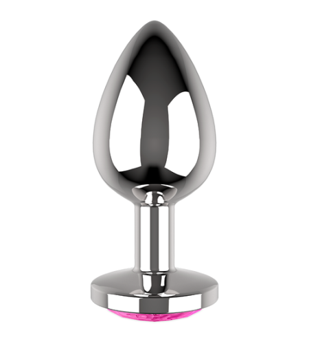 PLug metálico joya rosa