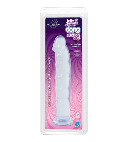 JELLY JEWELS - DILDO CON BASE SUCCIÓN - DIAMANTE