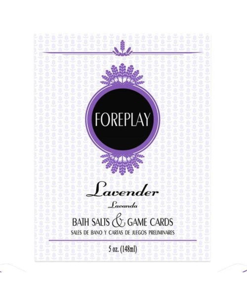 Sales de baño y cartas de juegos foreplay