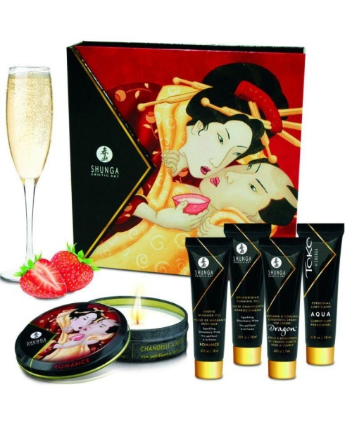 Kits cosméticos eróticos para casais Shunga