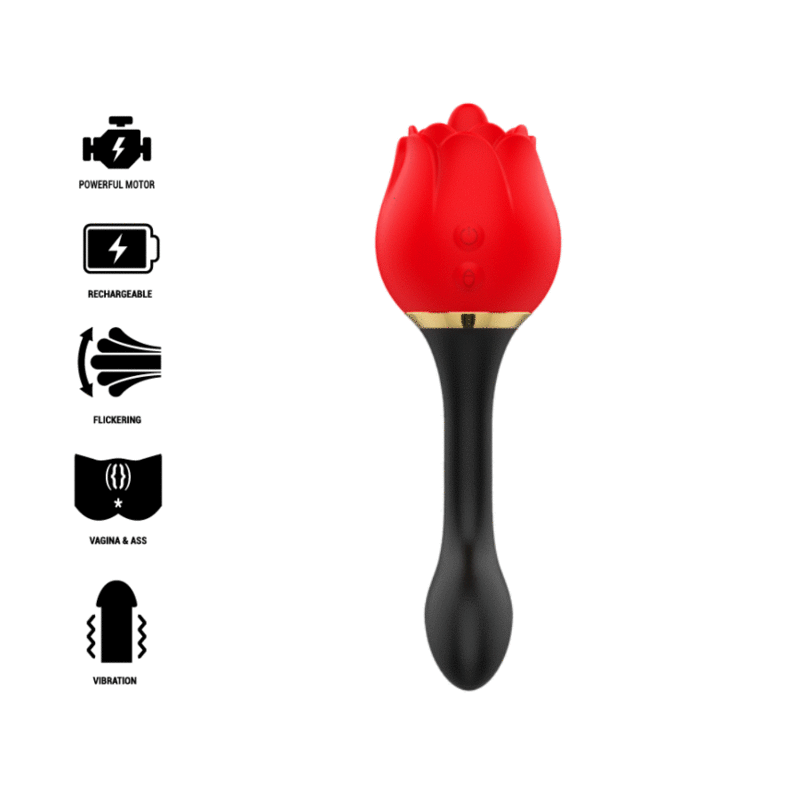 Vibrador con Forma de Flor